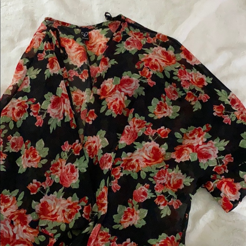 Sheer sleeveless blouse